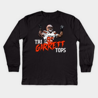 Myles Garrett Dinosaur Kids Long Sleeve T-Shirt